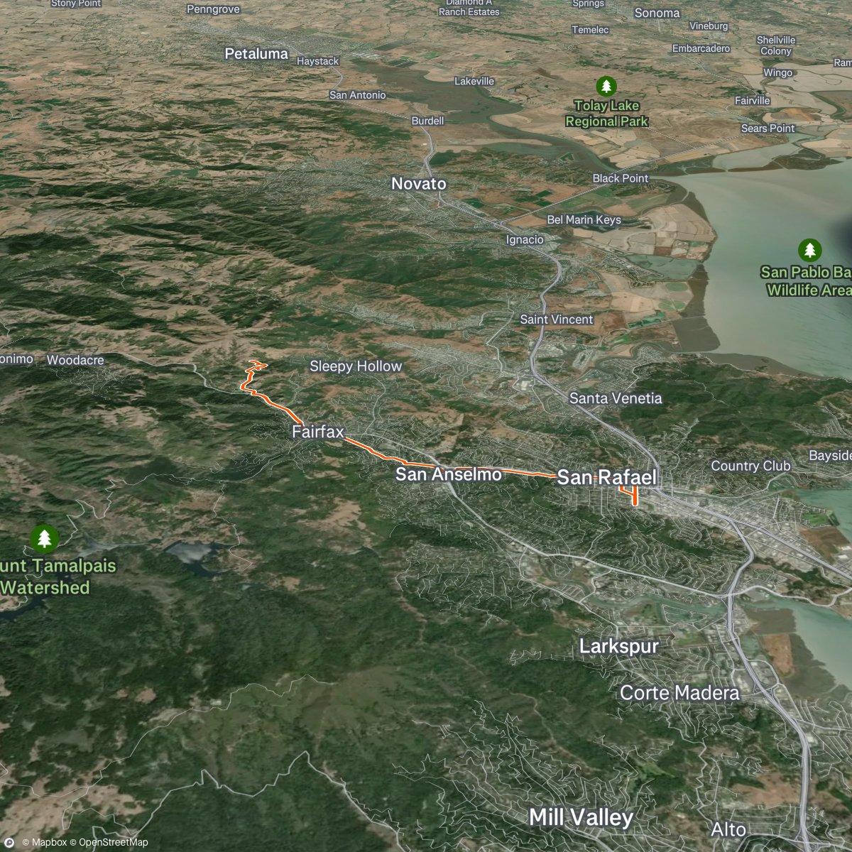 Map of the activity, Saw a rattlesnake