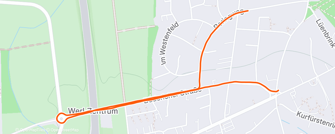 Map of the activity, Abendlauf