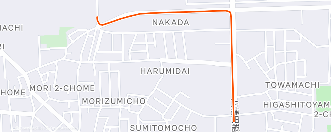 Map of the activity, 朝のライド