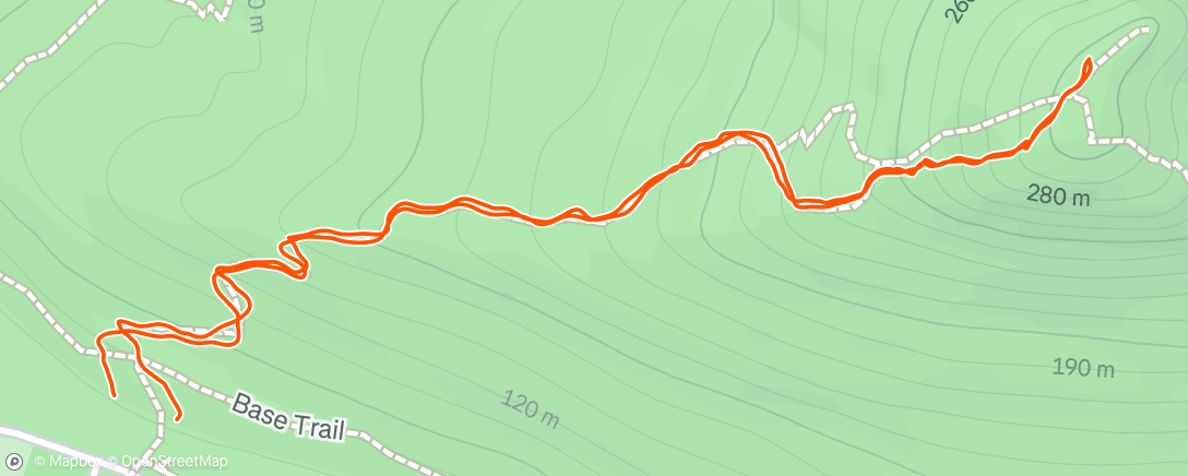 Map of the activity, Morning Hike