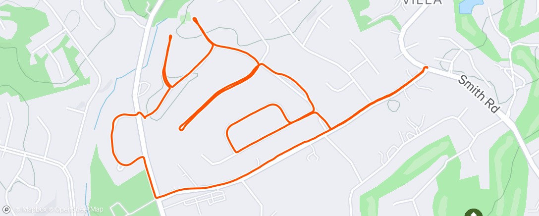 Map of the activity, Recovery Walk