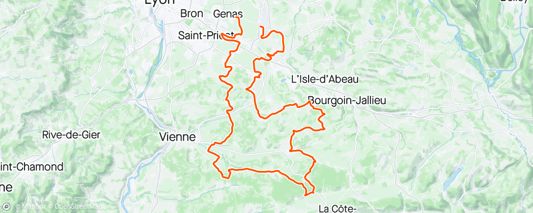 Map of the activity, Alpes Isère Tour Stage 3