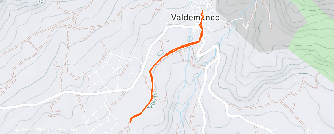 Map of the activity, Afternoon Hike