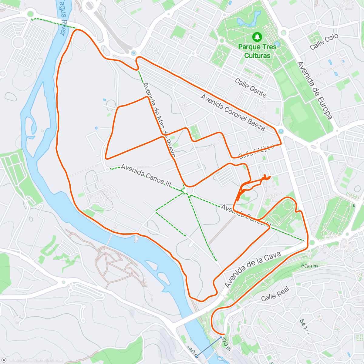 Map of the activity, Se olvidó quitar el GPS 😂😂