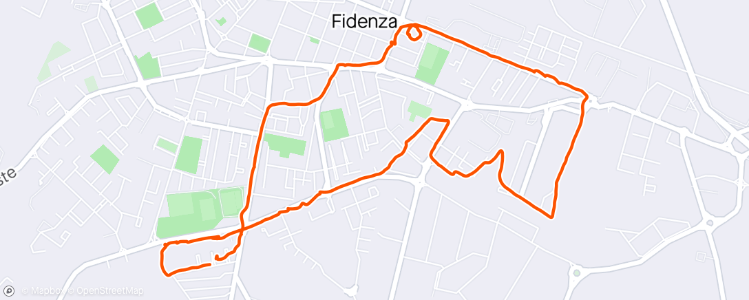 Map of the activity, Sunday morning run ☀️🏃