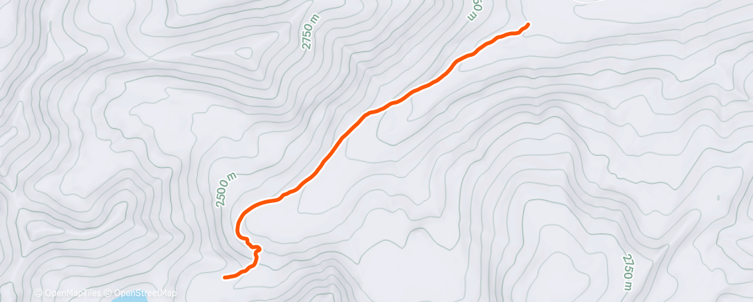 Map of the activity, Lunch Backcountry Ski