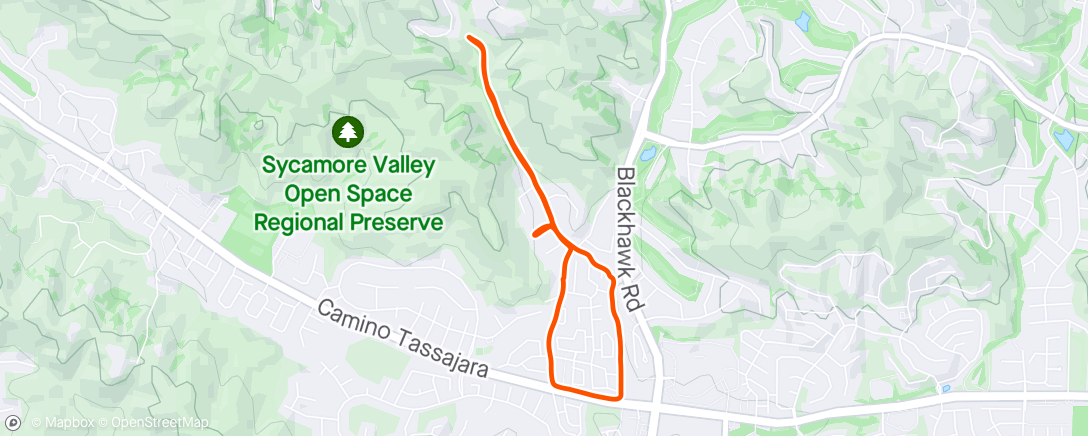 Map of the activity, Likely my only 30 min outside today