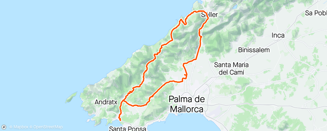 Map of the activity, Mallorca dag 6 ☀️