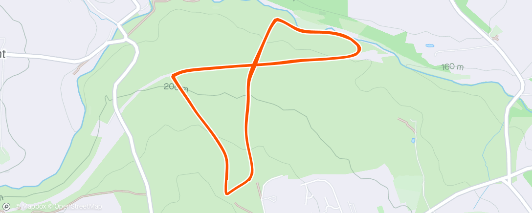 Map of the activity, Cockfield Chase