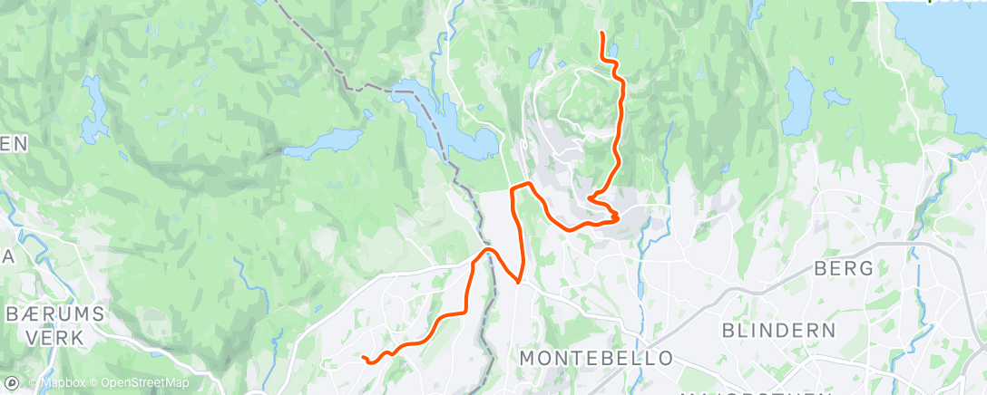 Map of the activity, Tryvannstårnet ⛰️JK#19🎄