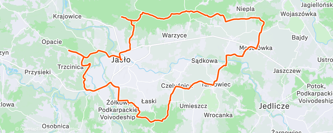 Map of the activity, Morning Mountain Bike Ride