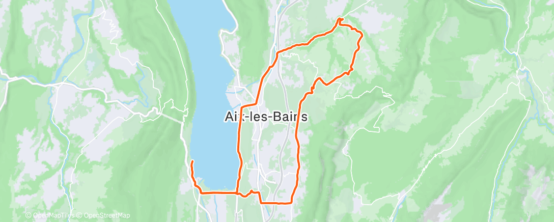 Map of the activity, Sortie vélo dans l'après-midi