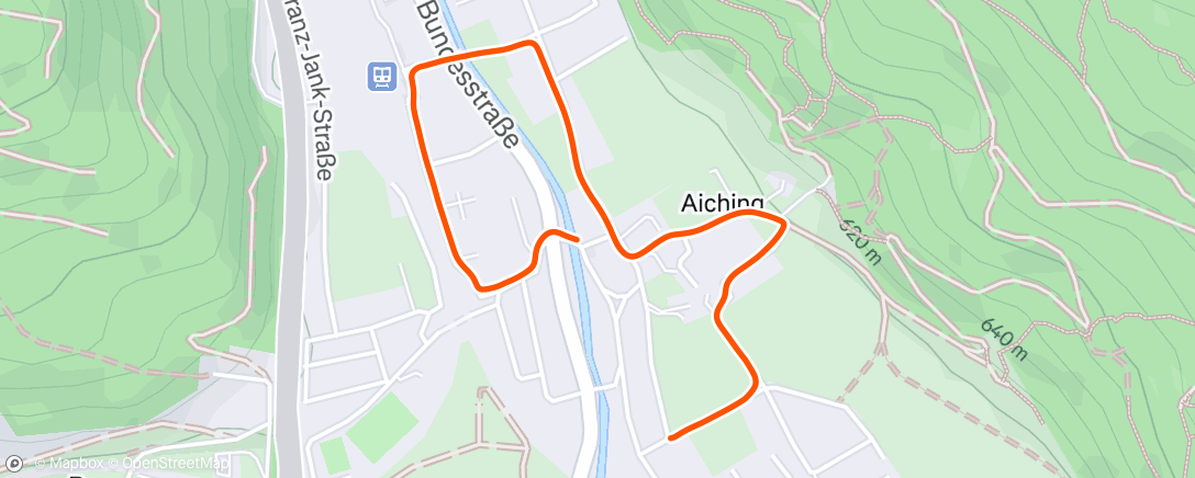 Map of the activity, Spaziergang am Nachmittag