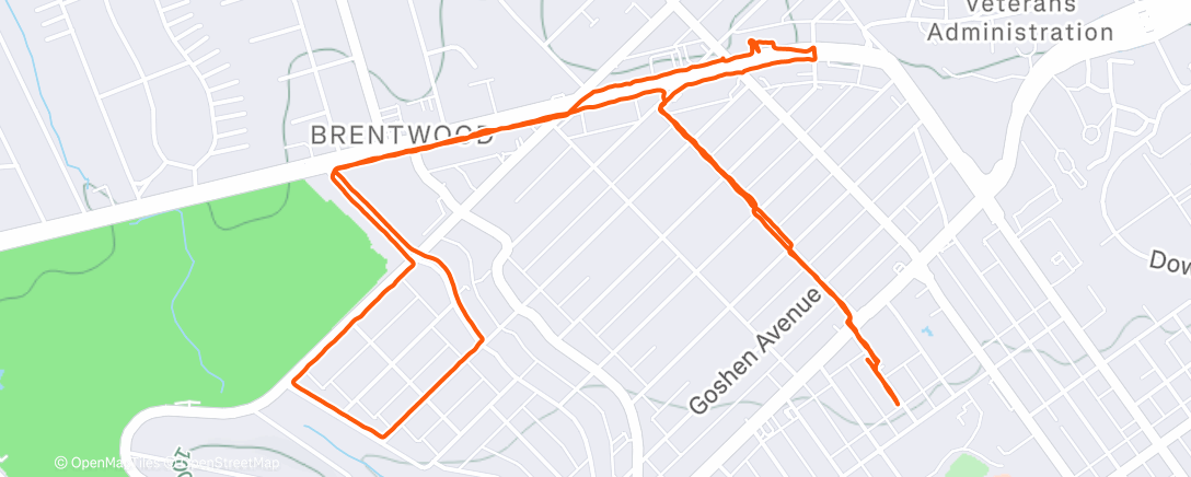 Map of the activity, Morning Walk
