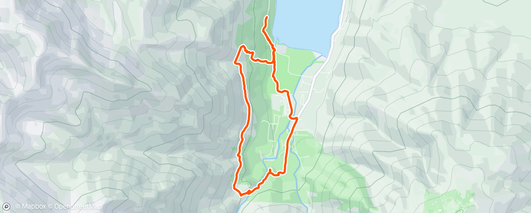 Map of the activity, Morning Hike