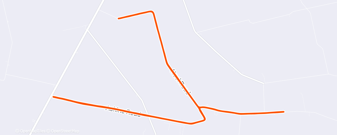 Map of the activity, Morning Run