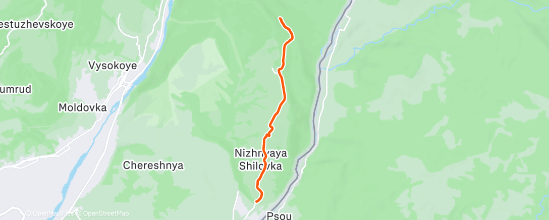 Map of the activity, Утренний велозаезд