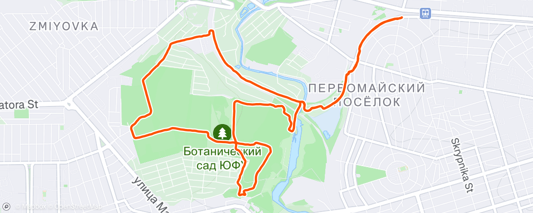 Map of the activity, Ботаническая среда