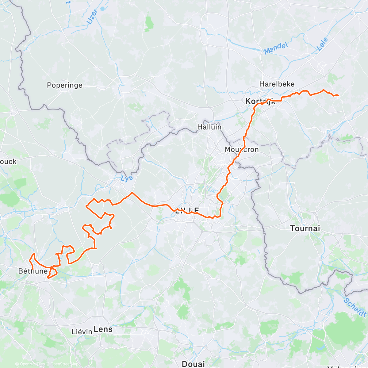 Map of the activity, De rokende puinhopen van Noord-Frankrijk