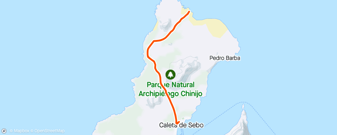 Mapa da atividade, P4 Crono Ultrabike Lanzarote