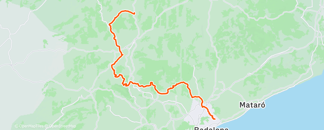 Map of the activity, Morning Ride