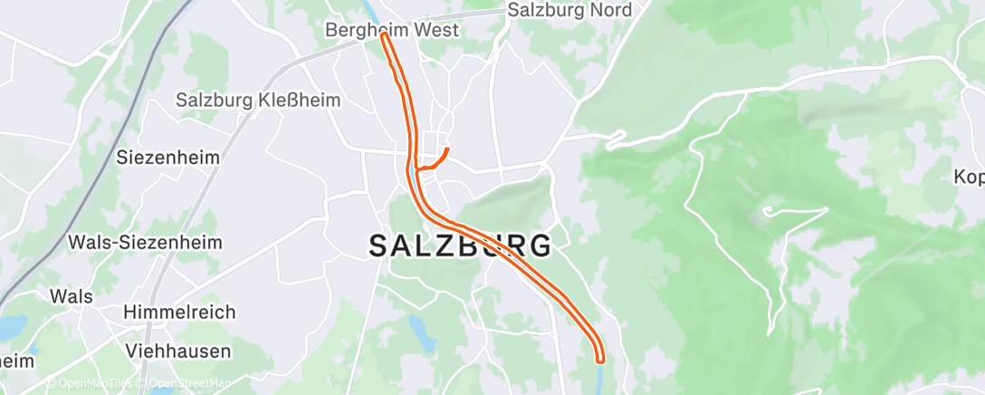 Map of the activity, Eislaufen am Abend