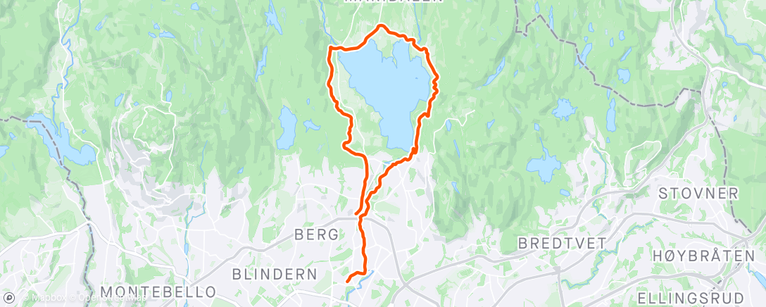 Map of the activity, Søndag i regnvær