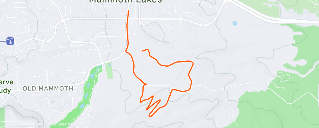 Map of the activity, Sherwood Sunset