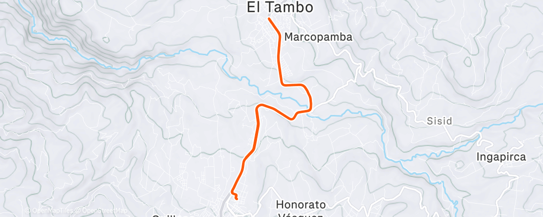 Карта физической активности (El Tambo)