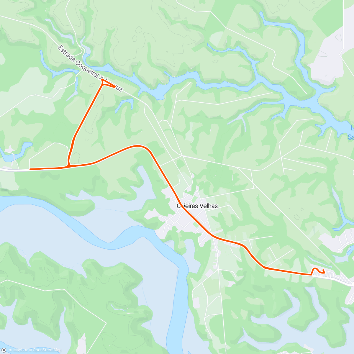 Map of the activity, Pedalada matinal