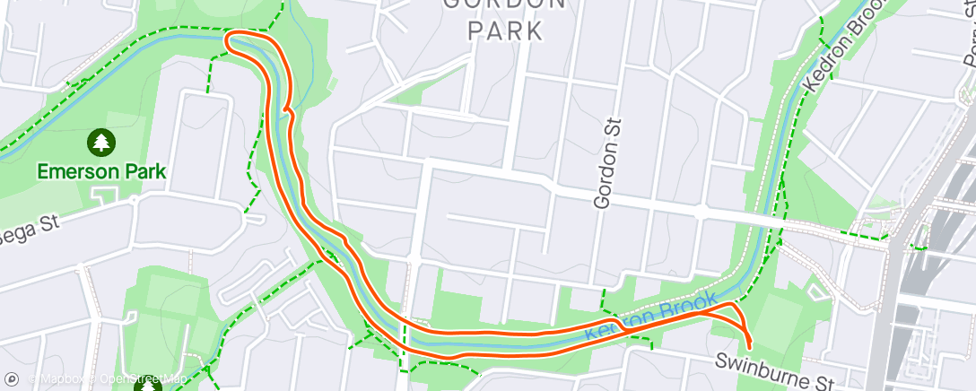 Map of the activity, Sunset stroll