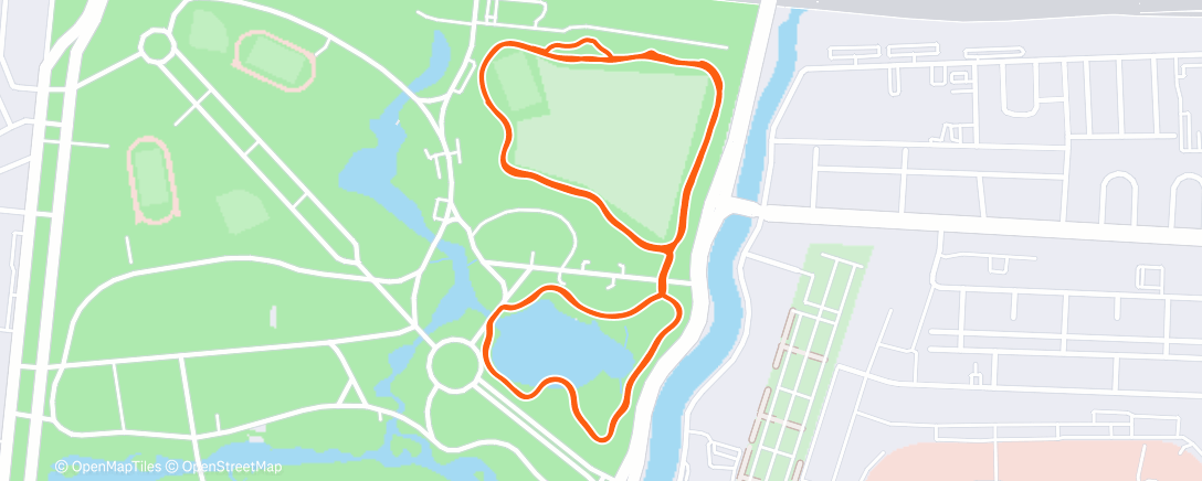 Map of the activity, New Years Run
