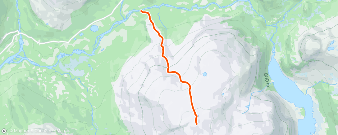 Mapa de la actividad (Afternoon Ski Mjølfjell)
