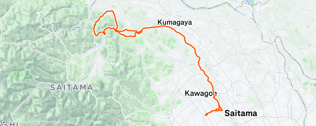 Map of the activity, Morning Ride