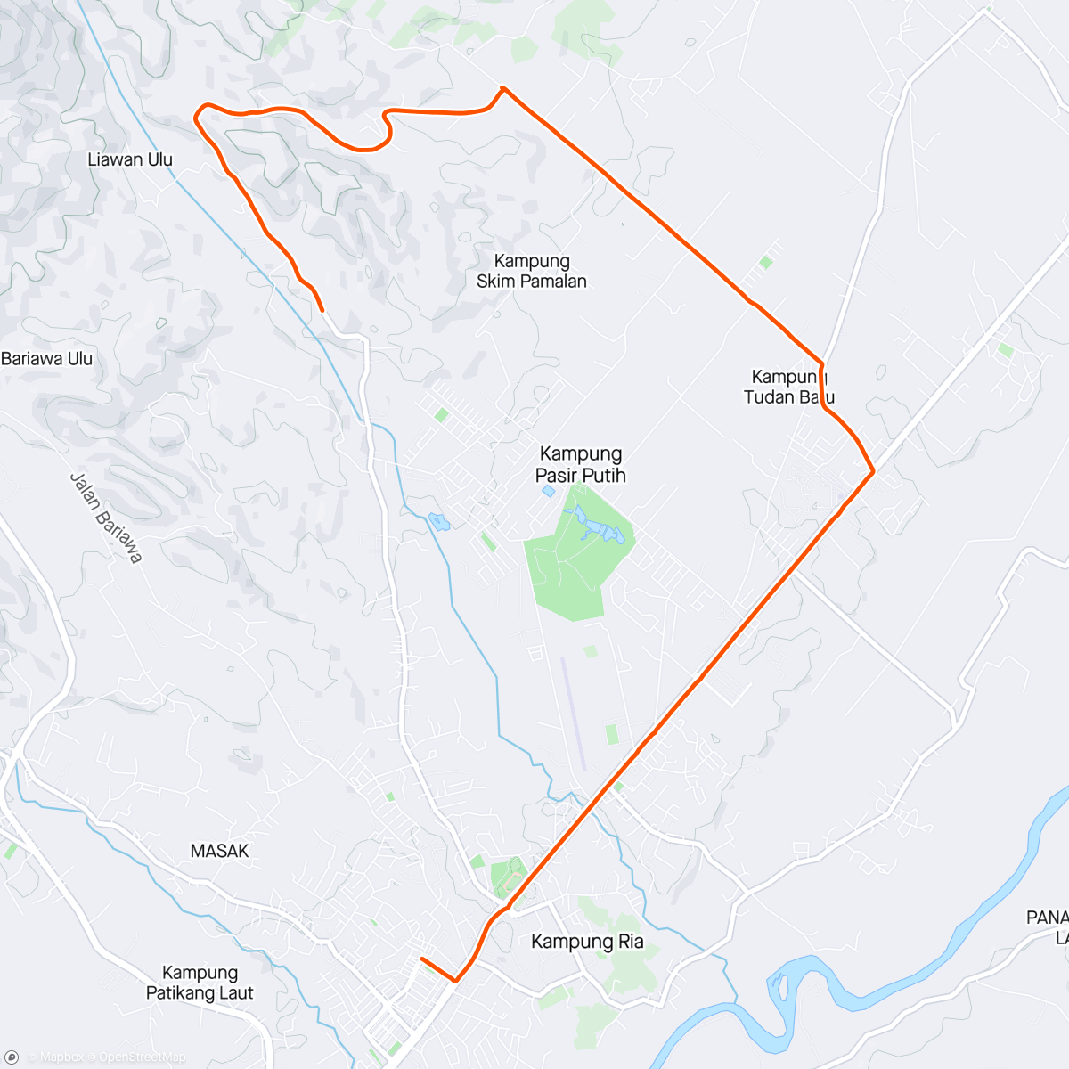 Karte der Aktivität „Morning Ride”