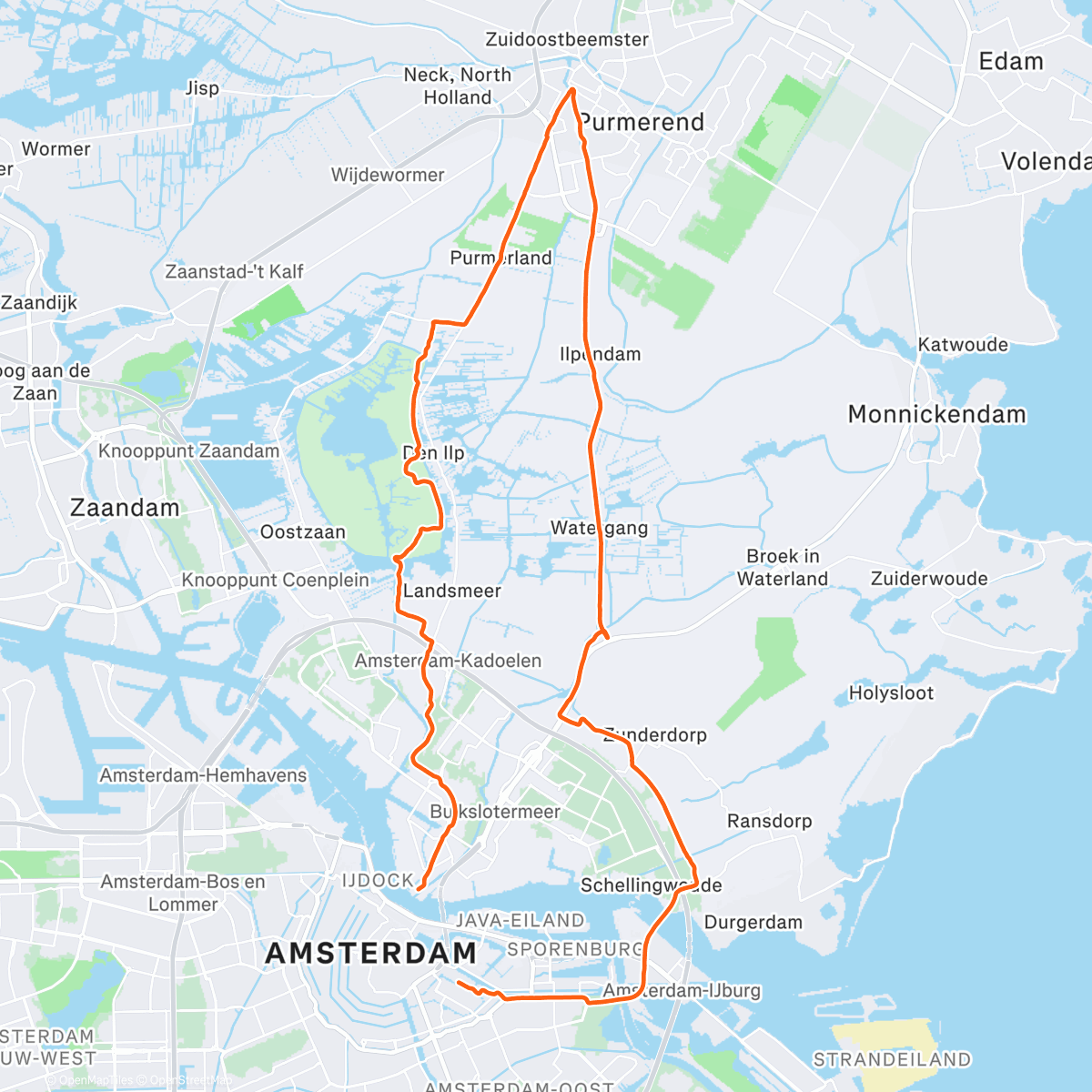 Map of the activity, Cruise control