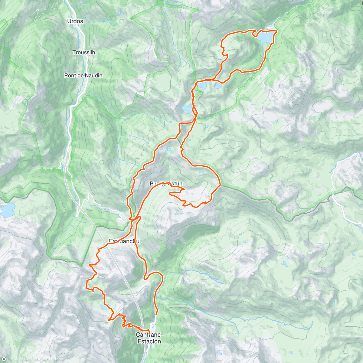 Map of the activity, Morning Run