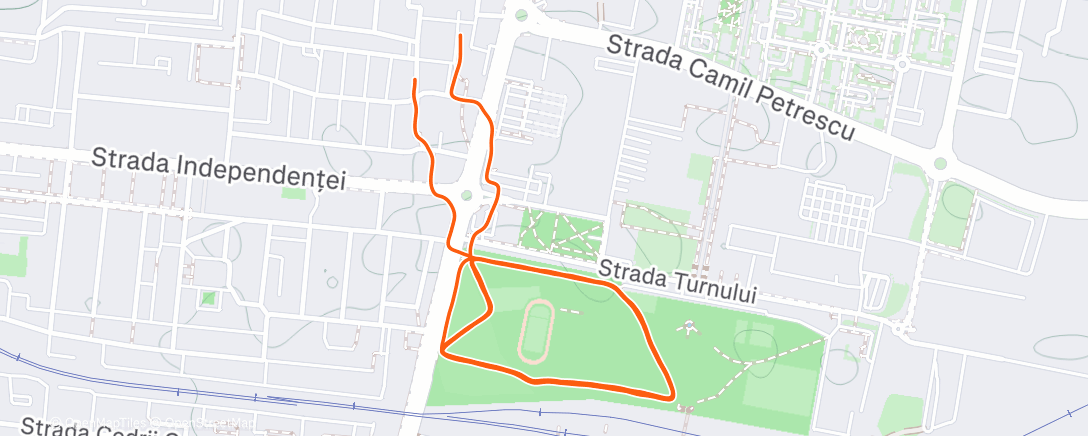 Карта физической активности (Afternoon Run)