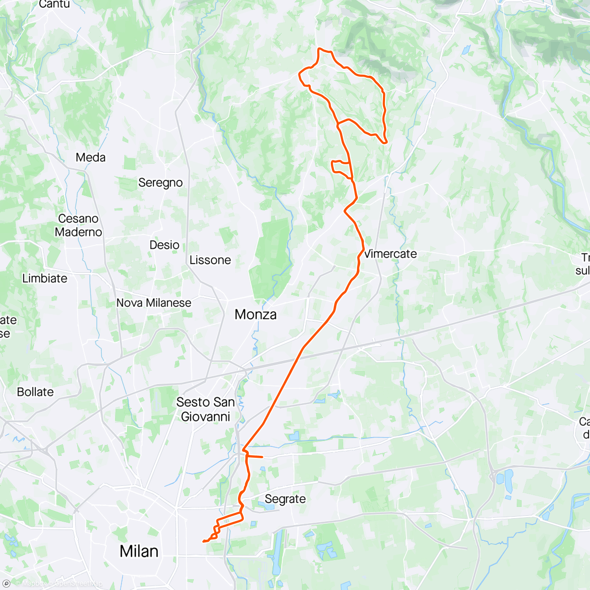Map of the activity, Solo