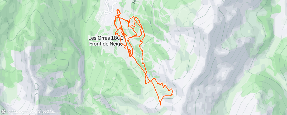 Map of the activity, Sortie VTT le matin