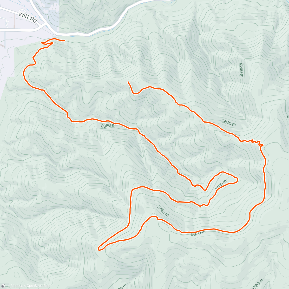 Map of the activity, New Mexico Gnar