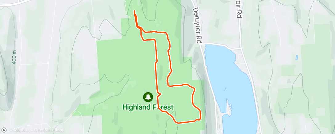 Mappa dell'attività Highland Forest Hike