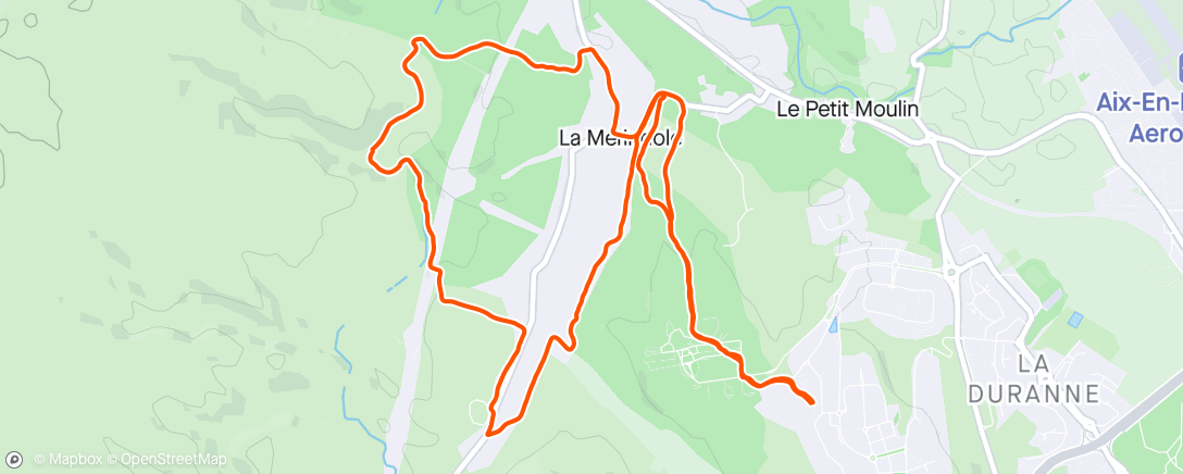 「Trail le midi」活動的地圖