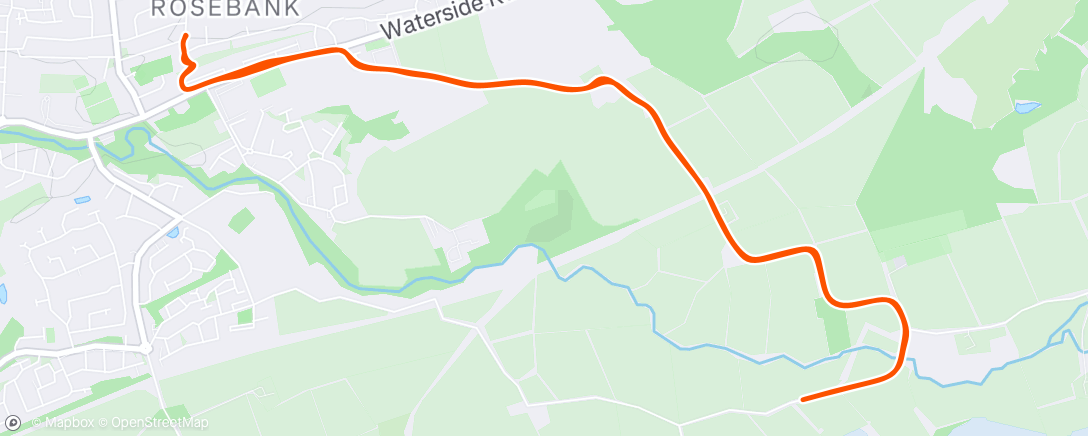 Map of the activity, Morning Run