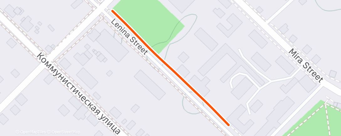 Map of the activity, Morning Walk