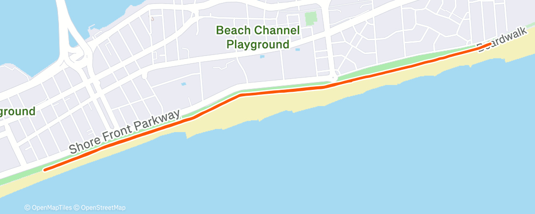 Map of the activity, Morning Run