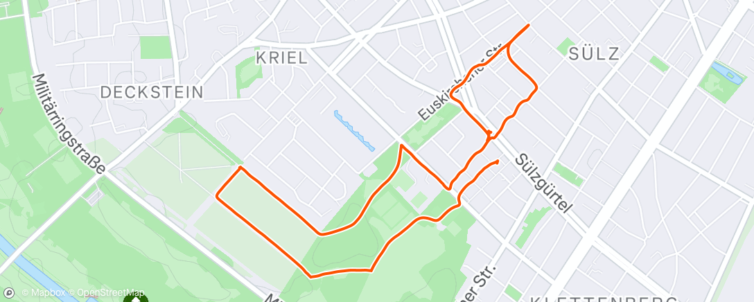 Map of the activity, Spaziergang am Nachmittag