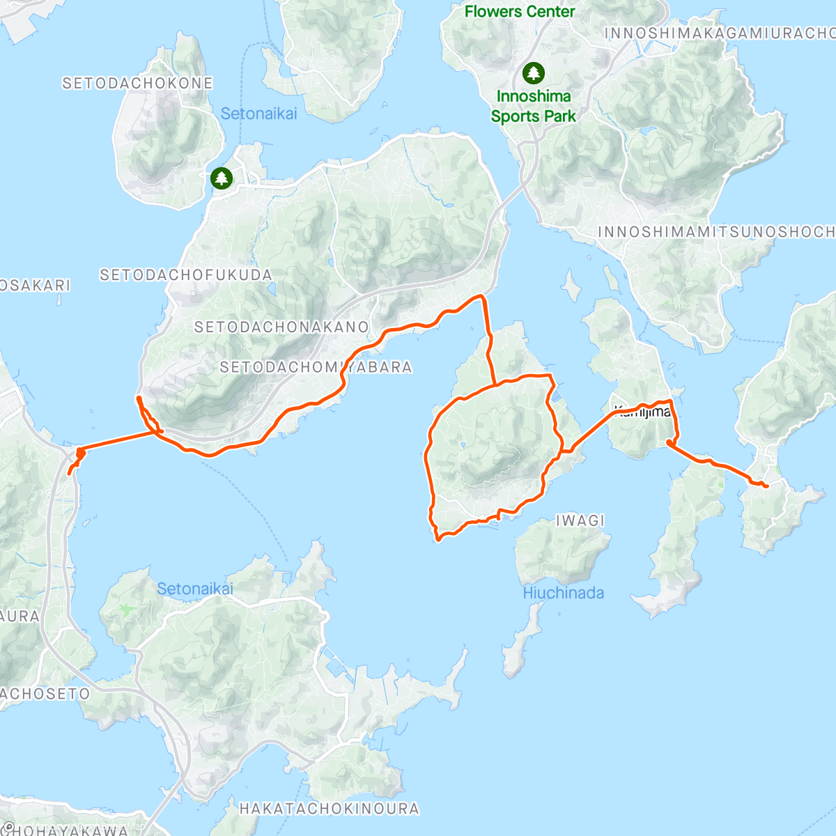 Carte de l'activité ゆめしま海道-しまなみ海道