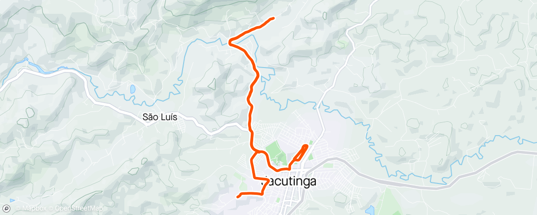 Map of the activity, Noite Passeio