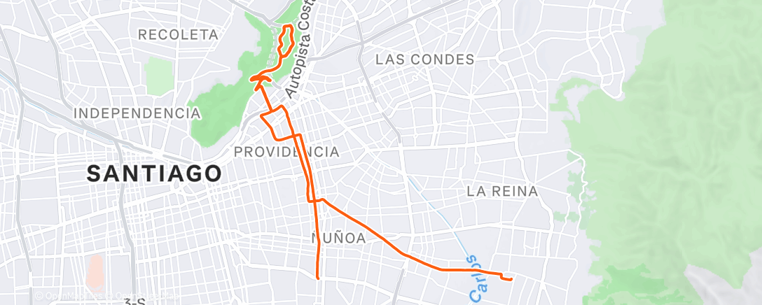 Map of the activity, Último RIDE ( que le dicen ) del 2025